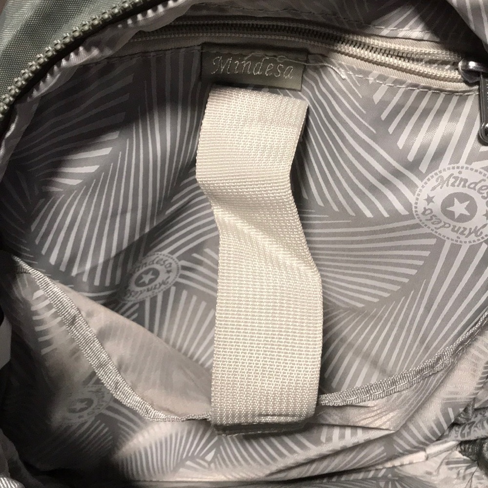 Mindless Nylon Green Multi Pocket Small Backpack - image 3